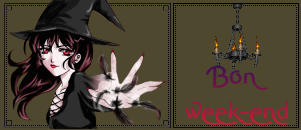 Gif animé bon week-end Halloween